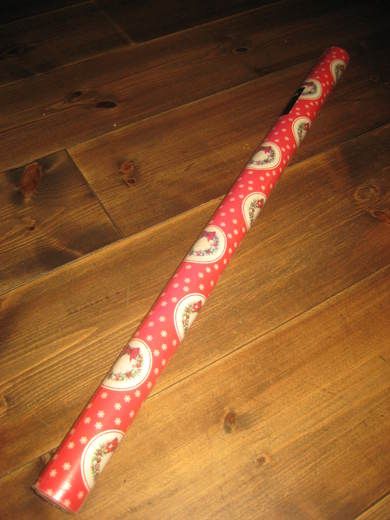 Uåpna rull julepapir 10 meter*70 cm 1988 Dette er rull nr 2