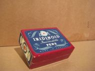 Uåpna eske med pennesplitter 40-50 tallet IRIDINOID PENS