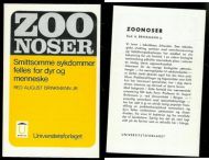BRINKMANN, AUGUST: ZOONOSER. Smittsomme sykdommer felles for dyr og menneske. 1971