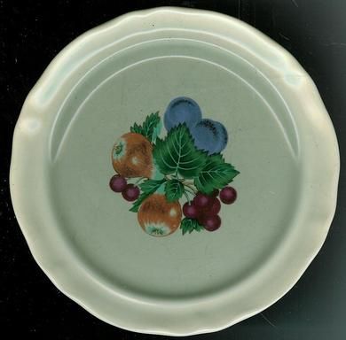 Asjetter med frukt dekor 6 stk SELGES SAMLA