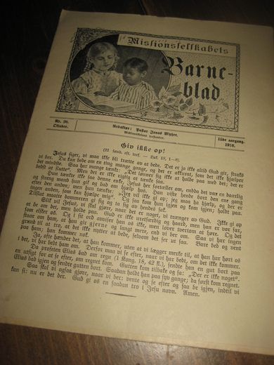 1910 nr 020 Missionsselskabets Barneblad