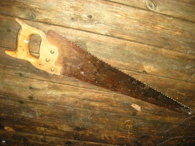 Sag med trehandtak 50 tallet