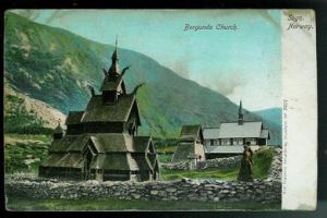 Borgunds Church, Sogn Norway. 1910