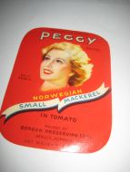 PEGGY BRAND, fra BERGEN PRESERVING CO, BERGEN.