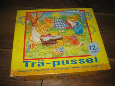 PUSLESPILL I TRE 12 biter 2-5 år