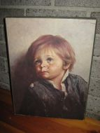 Gråtende gutt på plate 50-60 tallet