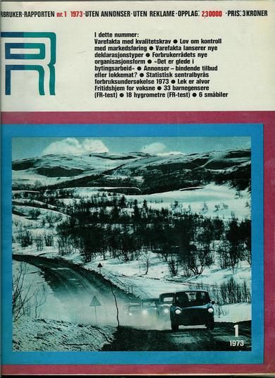 1973 nr 001 FORBRUKER RAPPORTEN