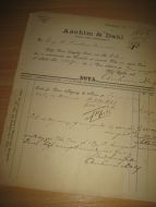 NOTA fra Aschim & Dahl Christiania 27 November 1893