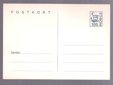 Postkort med frankering 100
