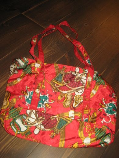 Ubrukt veske i vanntett stoff 70 tallet?