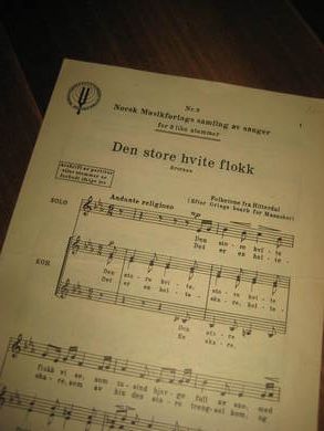 Noter fra 40 tallet, DEN STORE HVITE FLOKK. 
