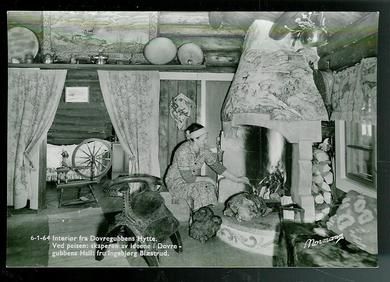 Interiør fra Dovregubbens Hytte
