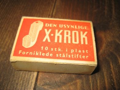 Eske uten innhold, X KROK, 60 tallet.