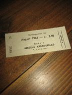 Kontingent for BERGENS ARBEIDERBLAD,  AUGUST 1964. 