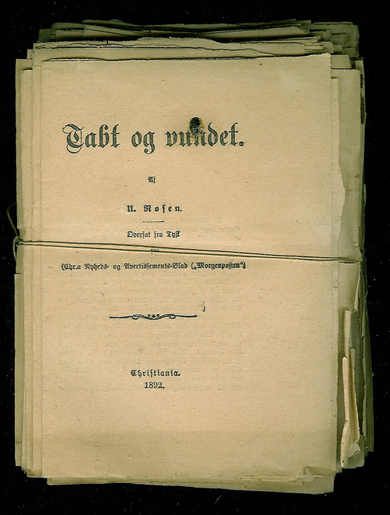 Rosen: Tabt og vundet. 1892