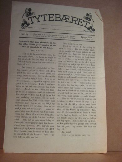 1926 nr 071 TYTTEBÆRET