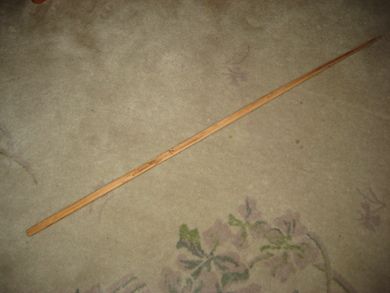 Gammel bakstepinne brukt i forbindelse med flatbrødbaking