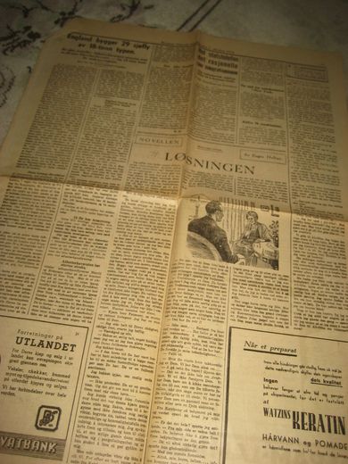 Avisside fra 1 oktober 1936 Bergens Tidende