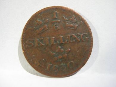 1830 1/6 SKILLING