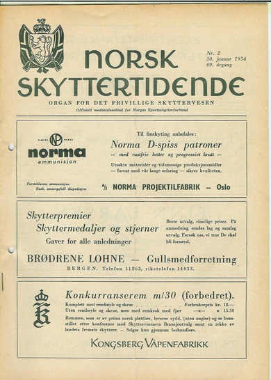 1954,nr 002, NORSK SKYTTERTIDENDE