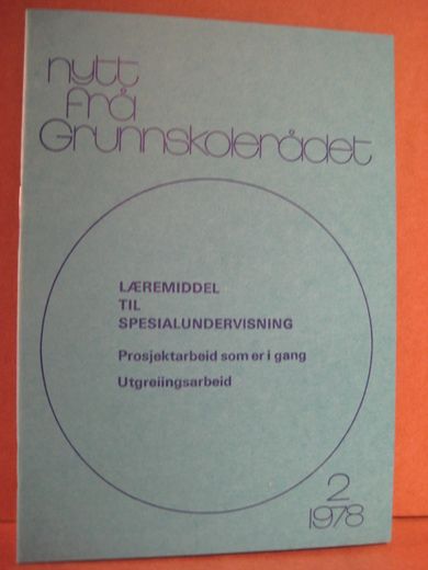 1978 nr 002 LÆREMIDDEL TIL SPESIAL UNDERVISNING