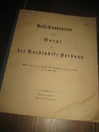 Post Convention mellem Norge og det Nordthydske Forbund. Christiania 1868.