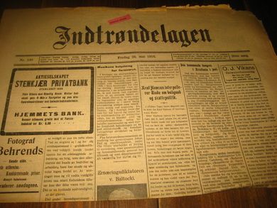 1916 nr 100 Indtrøndelagen