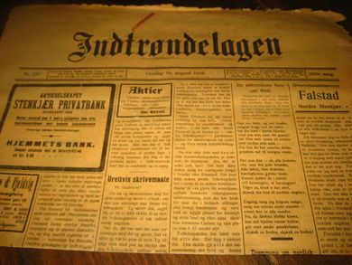 1916 nr 156 Indtrøndelagen