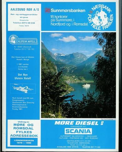 Utdrag av MØRE OG ROMSDAL FYLKES ADRESSEBOK. LIGNINGSBOKEN 1979-80.