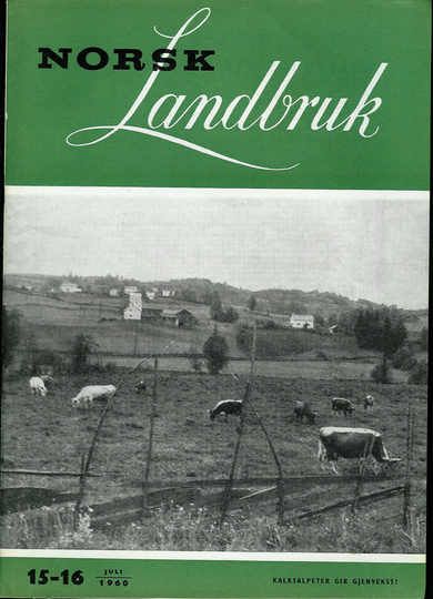 1960 nr 015 Norsk Landbruk