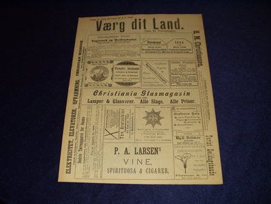 1899 nr 002 Værg dit Land