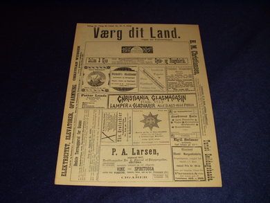 1898 nr 021 Værg dit Land