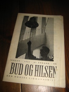 1952,nr 001, BUD OG HILSEN.