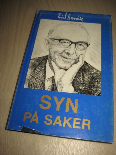 Aarvik, Egil: SYN PÅ SAKER. 1982.