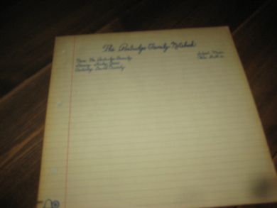 THE PATRIDGE FAMILY NOTEBOOK 1972