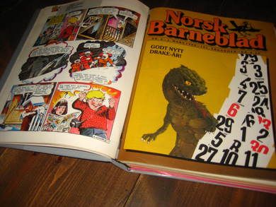 1988 Originalperm for Norsk Barnebald med årgangen inntakt 1-22 (uten juleheftet)