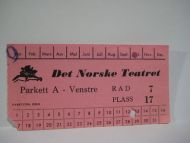 Det Norske Teatret 12 oktober 60 tallet