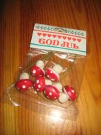 Uåpna pakke med juledekorasjon 70-80 tallet