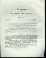 1886,nr 029, Circulære fra Den Kongelige Norske Regjerings Departement for det Indre. Poststyrelsen.