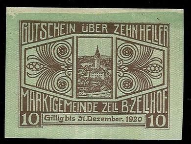 GUTSCHEIN UBER ZEHN HELLER 1920