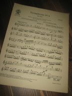 Johannes Brahms Op. 98, No 3. Symphonie nr 4, III. sats. Violino I, 1927.