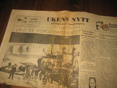 1950 NR 035 UKENS NYTT I land på Sydpolkontinentet