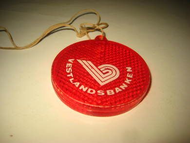 Eldre refleks fra Vestlandsbanken 60-70 tallet