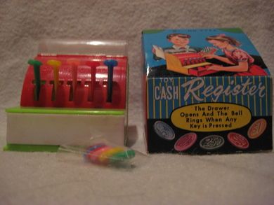 TOY CASH REGISTER i strøken eske.
