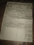 Faktura fra NORSK AKTIESELSKAP ALFA LAVAL 6 12 1933