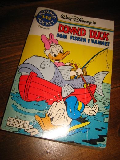 1993 nr 142 DONALD DUCK SOM FISKEN I VANNET