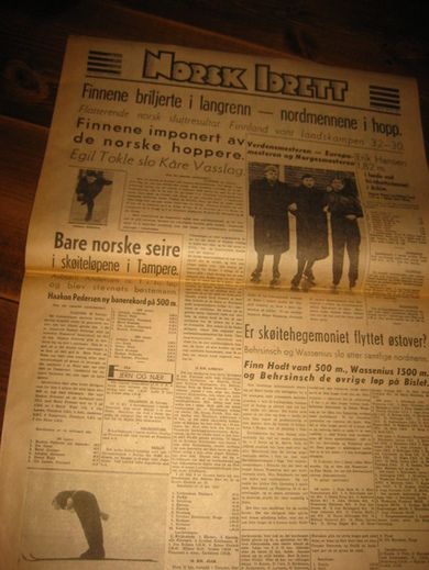 NORSK IDRETT 28 februar 1939