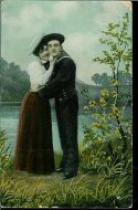 Gammelt postkort fra tidleg 1900
