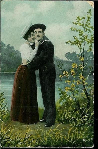 Gammelt postkort fra tidleg 1900