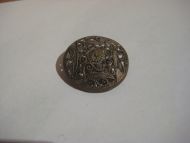 Gammel brosje feste er borte